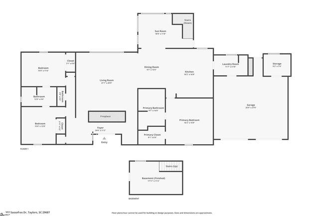 302 Sassafras Dr, House other with 3 bedrooms, 3 bathrooms and 2 parking in Taylors SC | Image 48