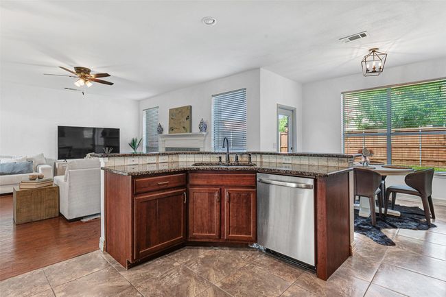 view from kitchen looking into open-concept primary living areas | Image 18