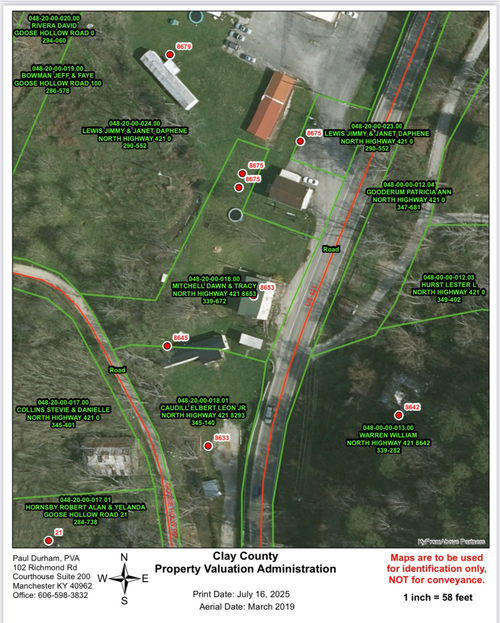8653 N Highway 421, Manchester, KY, 40962-4956 | Card Image