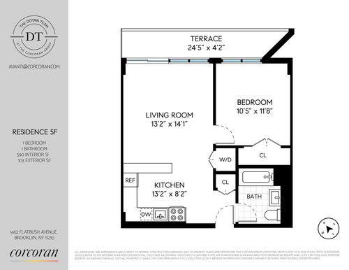 2f-1462 Flatbush Ave, Brooklyn, NY, 11210-2383 | Card Image