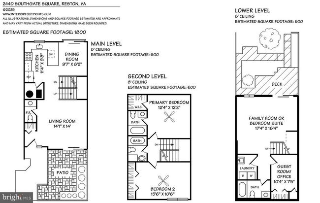 2440 Southgate Sq, Townhouse with 3 bedrooms, 4 bathrooms and null parking in RESTON VA | Image 30