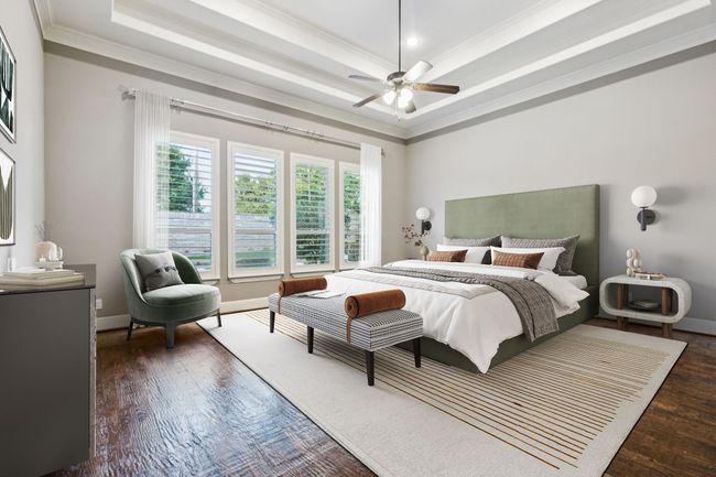 Virtual staging master bedroom with beautiful view | Image 15