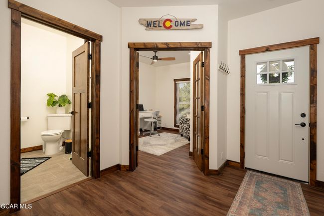Main Level Foyer - Full Size Bathroom, Office/Bedroom and Front Door. | Image 19