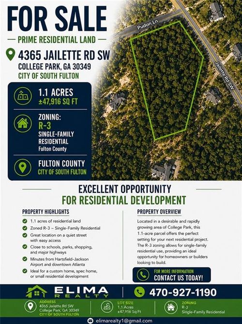 4365 Jailette Rd, South Fulton, GA, 30349 | Card Image