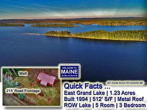 461 Sandy Beach Road, Danforth, ME, 04424 | Card Image