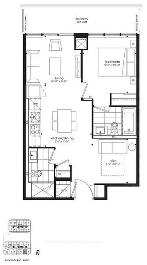 2505-195 Redpath Ave, Toronto, ON, M4P0E4 | Card Image