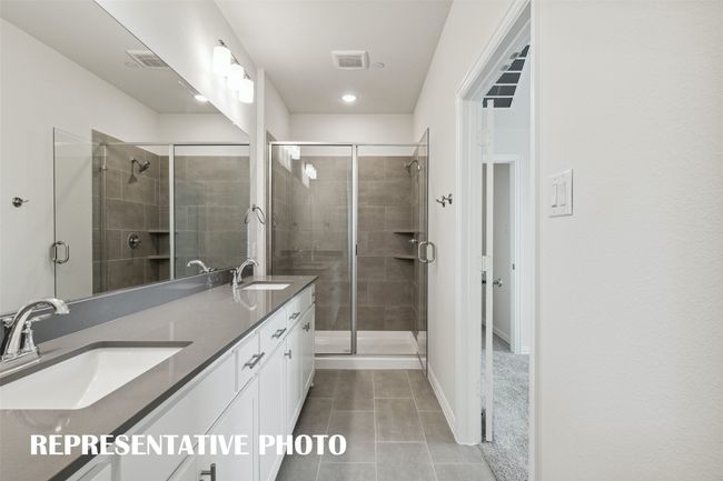 Your new owner's bath features a double vanity offering plenty of space for two! REPRESENTATIVE PHOTO | Image 10