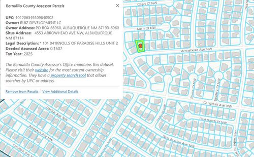 4553 Arrowhead Avenue Nw, Albuquerque, NM, 87114 | Card Image