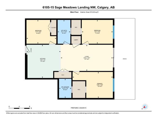 6105 - 15 Sage Meadows Landing Nw, Condo with 3 bedrooms, 2 bathrooms and 1 parking in Calgary AB | Image 29