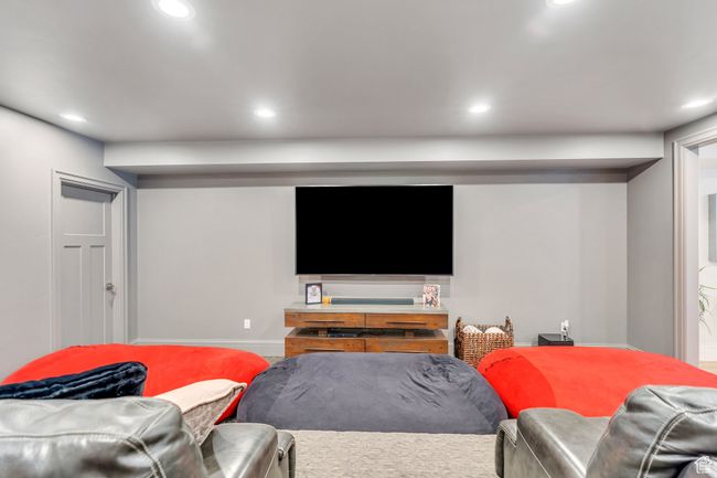 Cinema room featuring recessed lighting and baseboards | Image 63