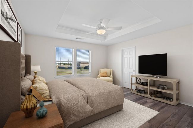 Primary bedroom upstairs virtual staged. | Image 23