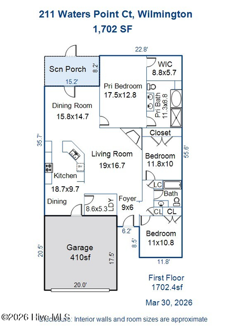 211 Waters Point Ct, Wilmington, NC, 28412-7382 | Card Image