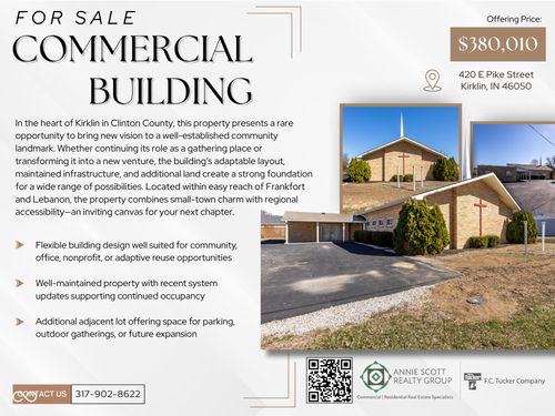 420 E Pike St, Kirklin, IN, 46050-9112 | Card Image