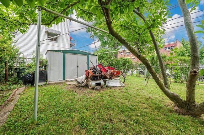 View of yard featuring a shed | Image 22