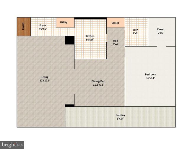 UNIT-1410 - 5340 Holmes Run Pkwy, Condo with 1 bedrooms, 1 bathrooms and null parking in ALEXANDRIA VA | Image 23