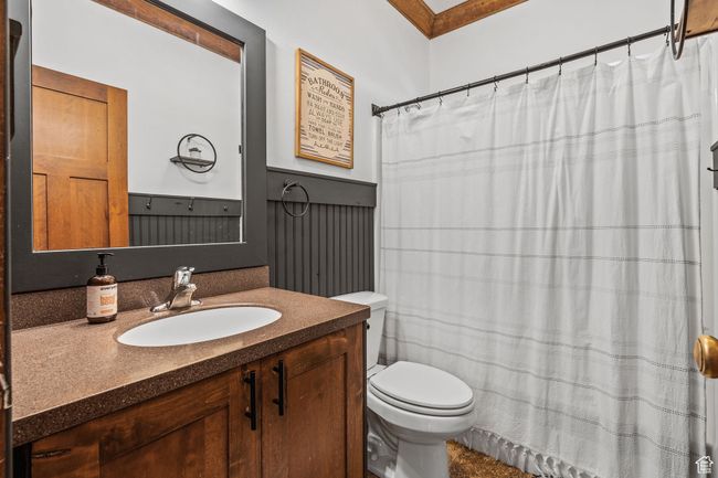 Bathroom with vanity and toilet | Image 29