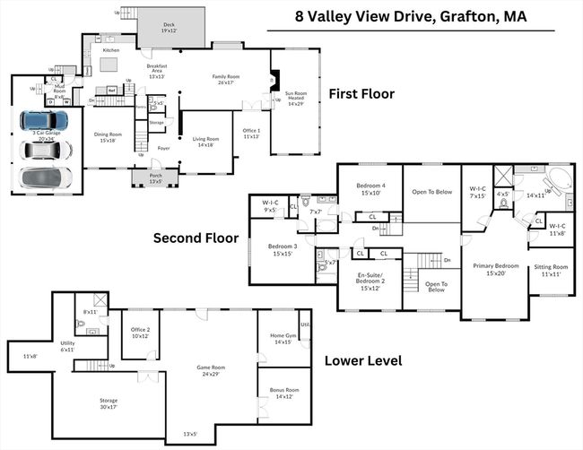 8 Valley View Dr, House other with 4 bedrooms, 5 bathrooms and 6 parking in North Grafton MA | Image 41