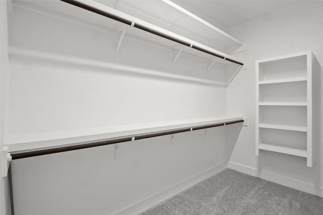 Spacious closet featuring carpet | Image 19