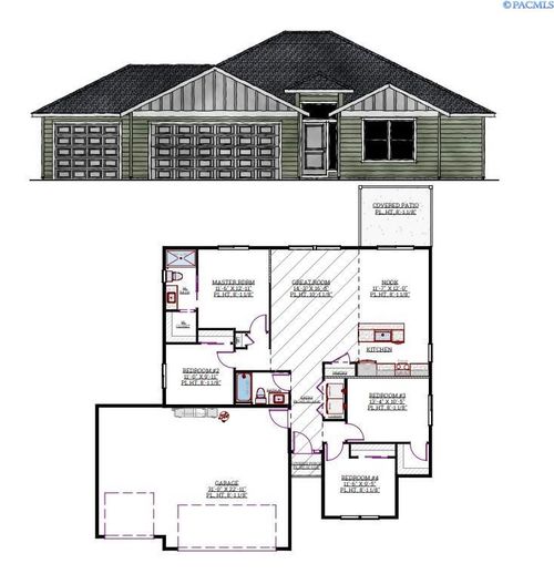 8717 Dusty Maiden Dr, Pasco, WA, 99301-7710 | Card Image