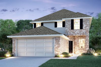 Stunning Carlisle II design by K. Hovnanian Homes with elevation B in beautiful Stonebrooke. (*Artist rendering used for illustration purposes only.) | Image 1