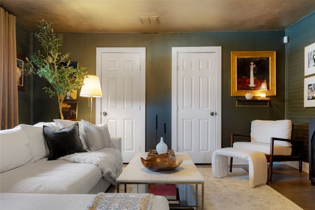Living room with wood-type flooring | Image 17