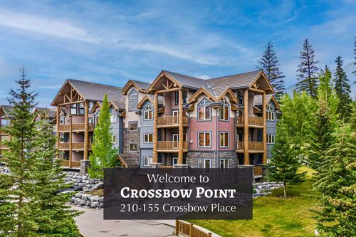 210 - 155 Crossbow Place, Home with 1 bedrooms, 2 bathrooms and 1 parking in Canmore AB | Card Image