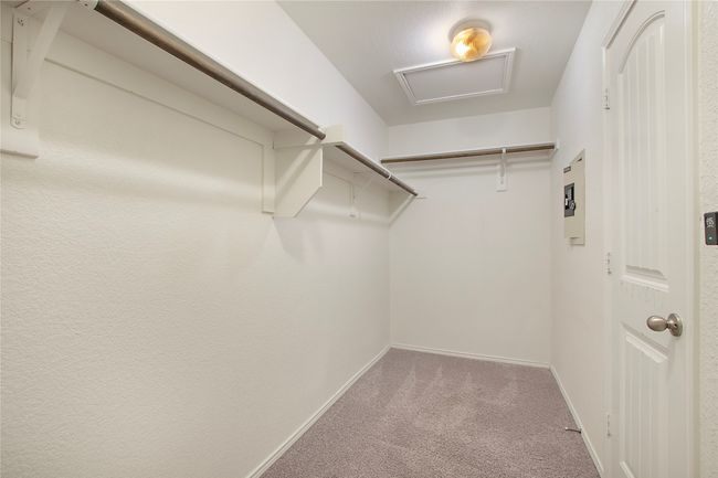 Walk in closet featuring carpet | Image 29