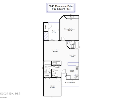 3843 Merestone Dr, Wilmington, NC, 28412-5184 | Card Image