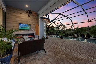 Covered Lanai with outdoor Fireplace | Image 2