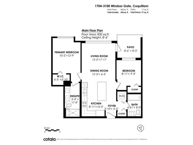 1704 - 3100 Windsor Gate, Condo with 2 bedrooms, 2 bathrooms and 1 parking in Coquitlam BC | Image 16