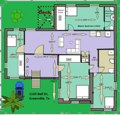 1103 Bell Dr, Greenville, TX, 75401-2209 | Card Image