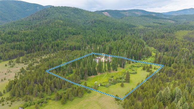 Aerial view of property's location featuring a heavily wooded area and property boundaries highlighted | Image 13