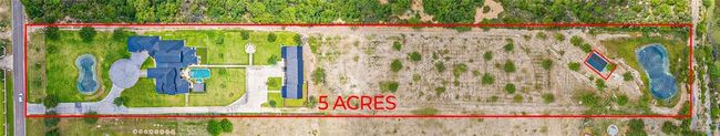 Aerial overview of property's location with property boundaries highlighted | Image 44