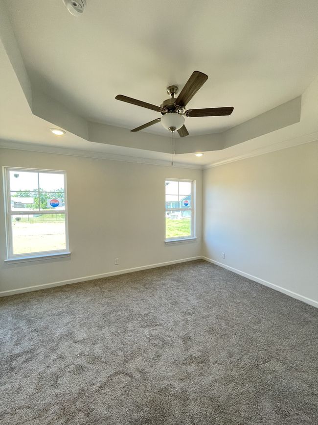 Primary bedroom with trey ceilings | Image 8