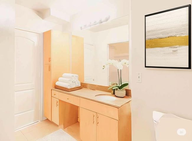 Bathroom with vanity and tile patterned flooring | Image 25