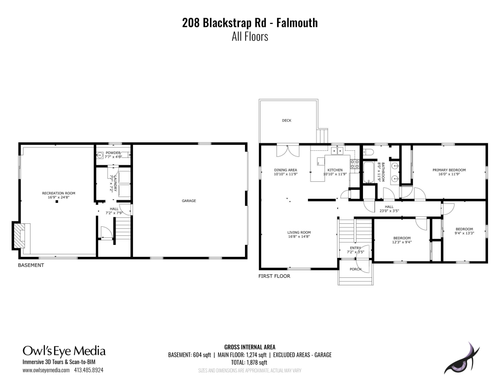 208 Blackstrap Rd, Falmouth, ME, 04105-2596 | Card Image