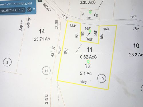 Map 405 Lot 12, Columbia, NH, 03576 | Card Image