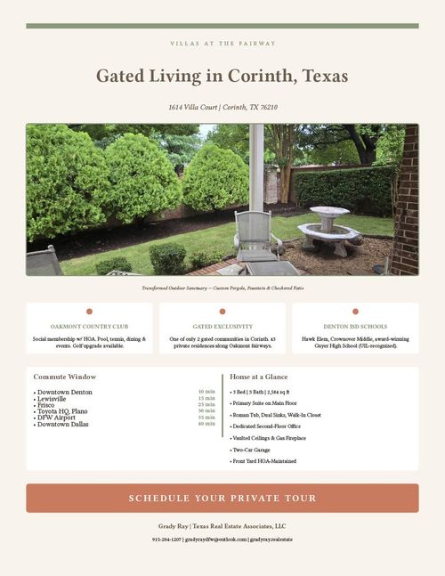 1614 Villa Ct, Corinth, TX, 76210-2844 | Card Image