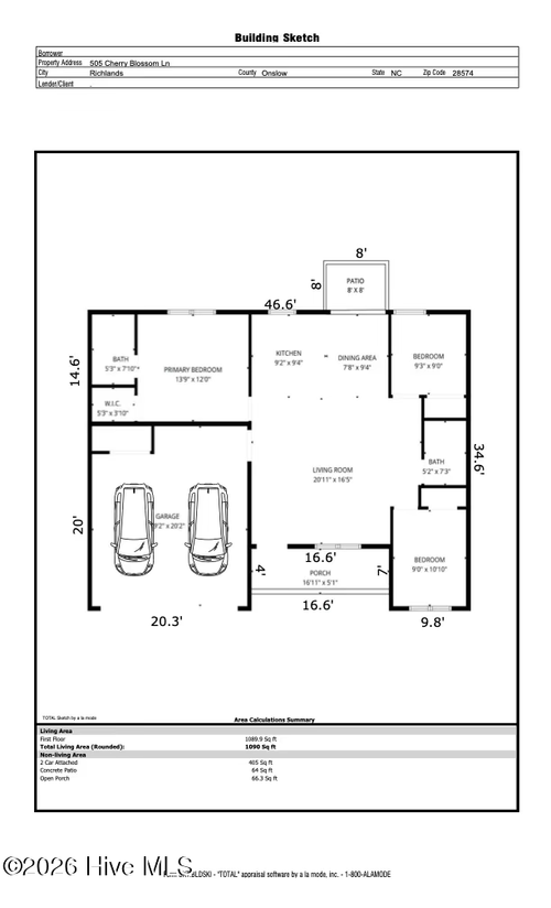 505 Cherry Blossom Ln, Richlands, NC, 28574-7458 | Card Image