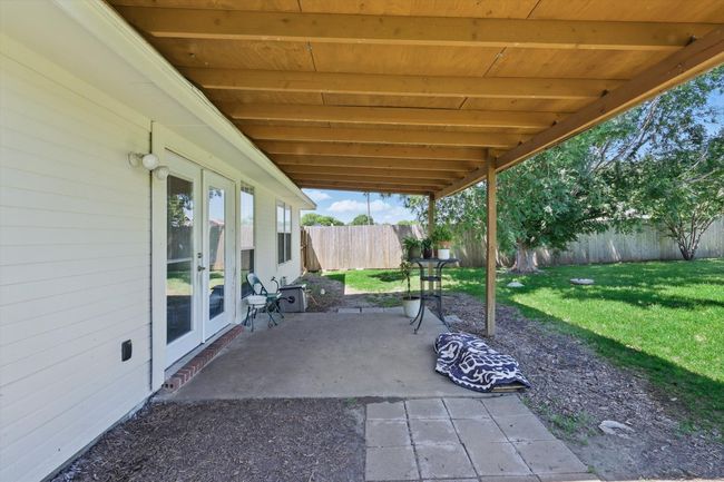 View of patio featuring a fenced backyard | Image 28