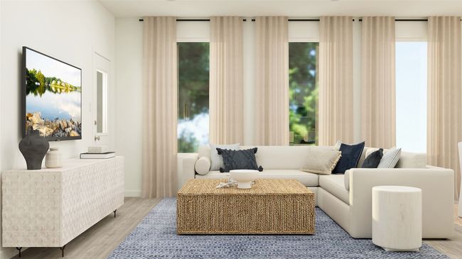 Sitting room with light hardwood / wood-style flooring | Image 9