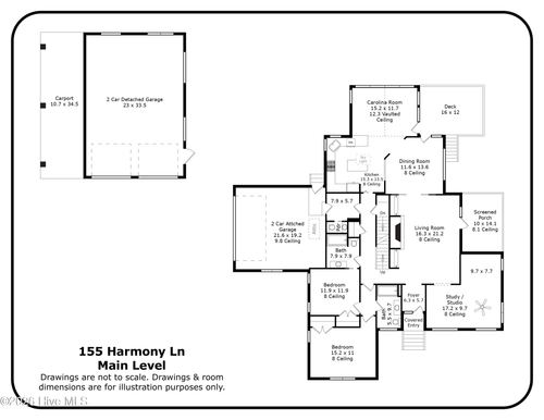 155 Harmony Ln, Southern Pines, NC, 28387-2598 | Card Image