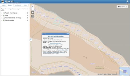 816 Rattlesnake Is, Alton Bay, NH, 03810-4090 | Card Image