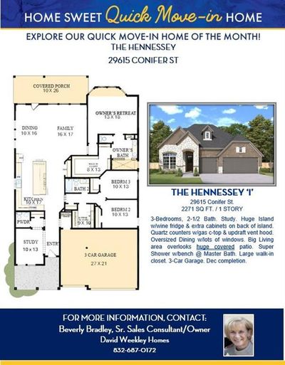 The Hennessey plan lives 'big' and fits all lifestyles with its high ceilings and open design! | Image 2