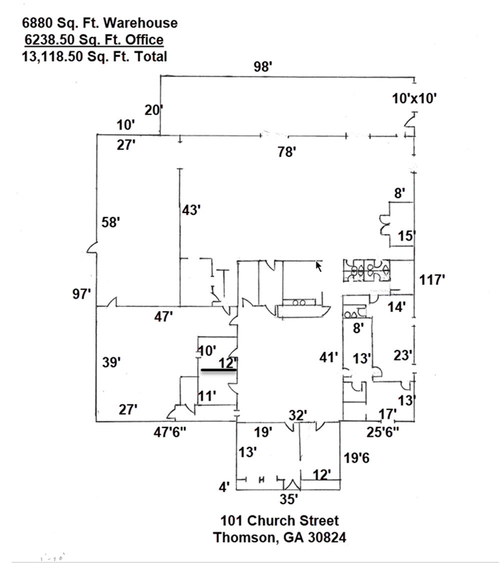 101 Church St, Thomson, GA, 30824-2613 | Card Image