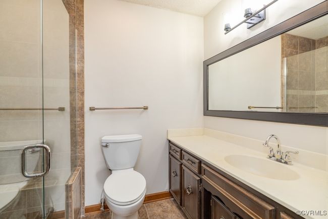 Hall Bath-updated walk-in tile shower, large vanity | Image 15
