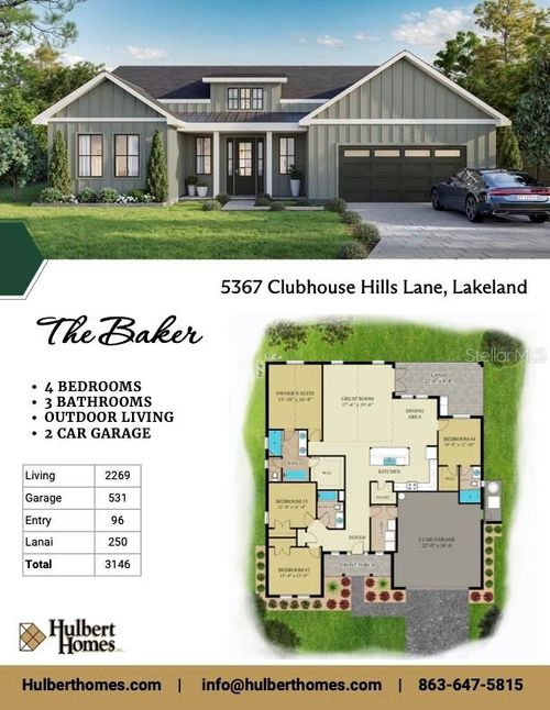 5367 Clubhouse Hills Ln, LAKELAND, FL, 33812-4508 | Card Image