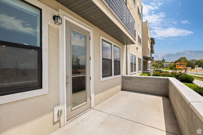 Balcony featuring a mountain view | Image 26