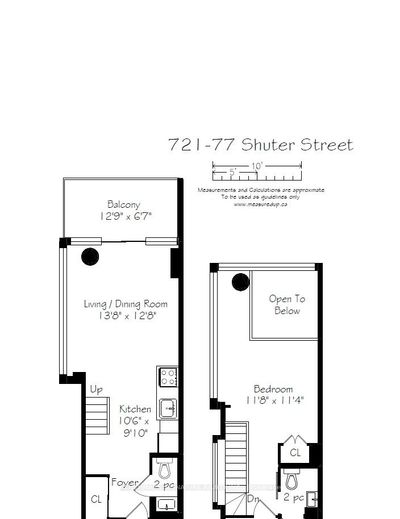 721 - 77 Shuter St, Condo with 1 bedrooms, 2 bathrooms and 1 parking in Toronto ON | Image 2