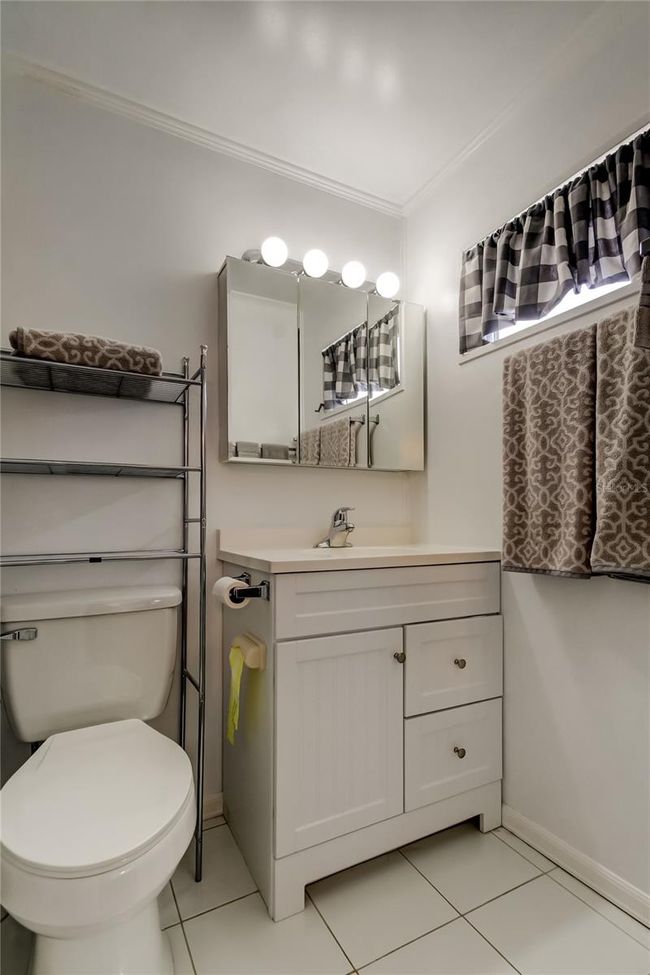 37.. FULLY UPDATED Owners Retreat Ensuite (4.1 x 7.11') Provides Easy Walk In Shower, Newer Vanity & Over Toilet Shelves for all Your Things | Image 36